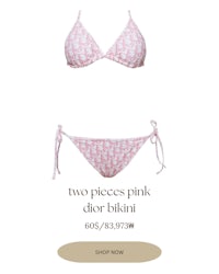 two pieces pink adri bikini